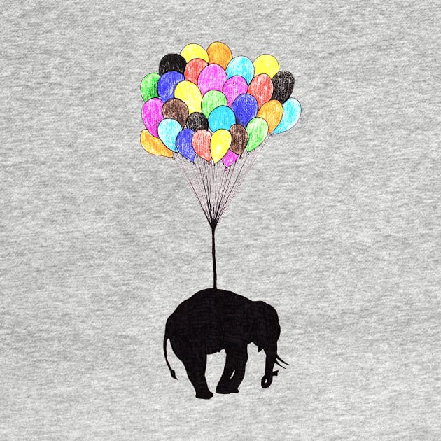 Elephant on balloons by DarkoRikalo86